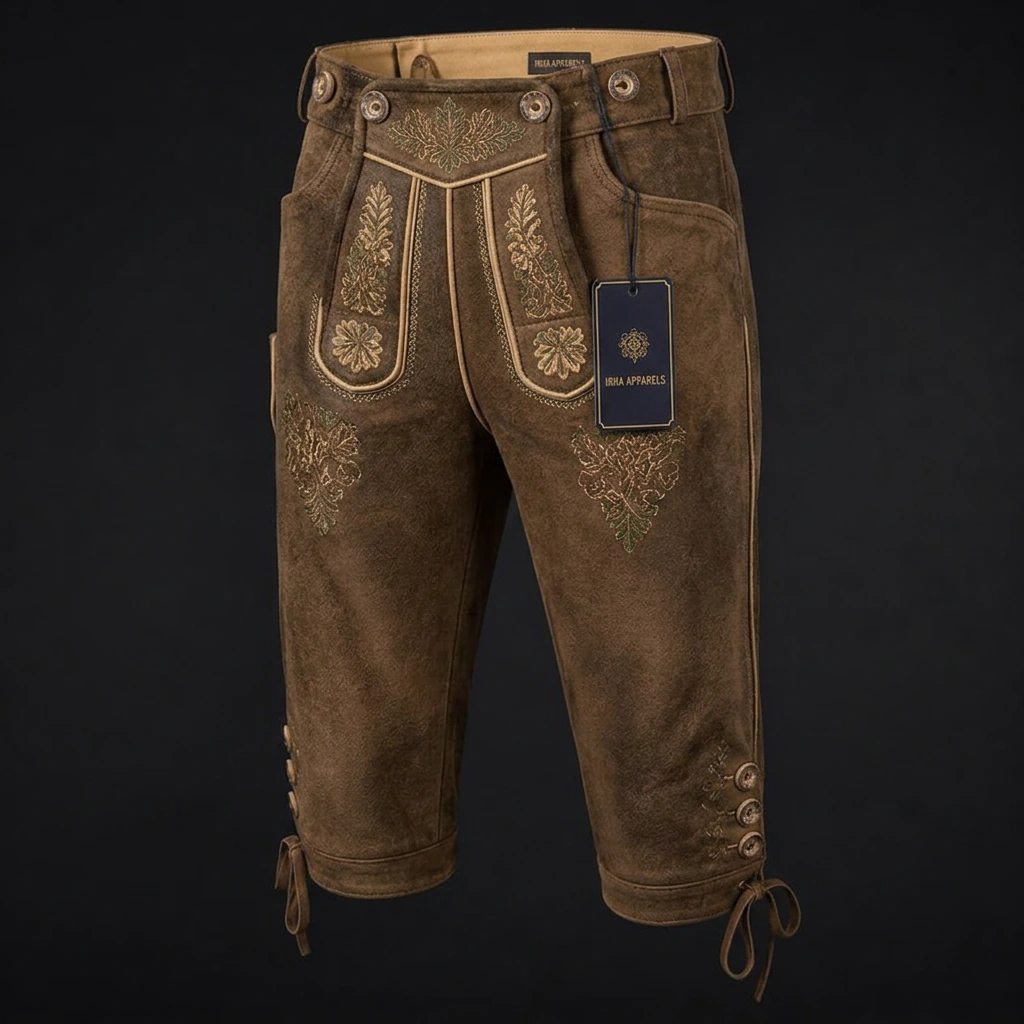 Knee Length Lederhosen, view 2 product style