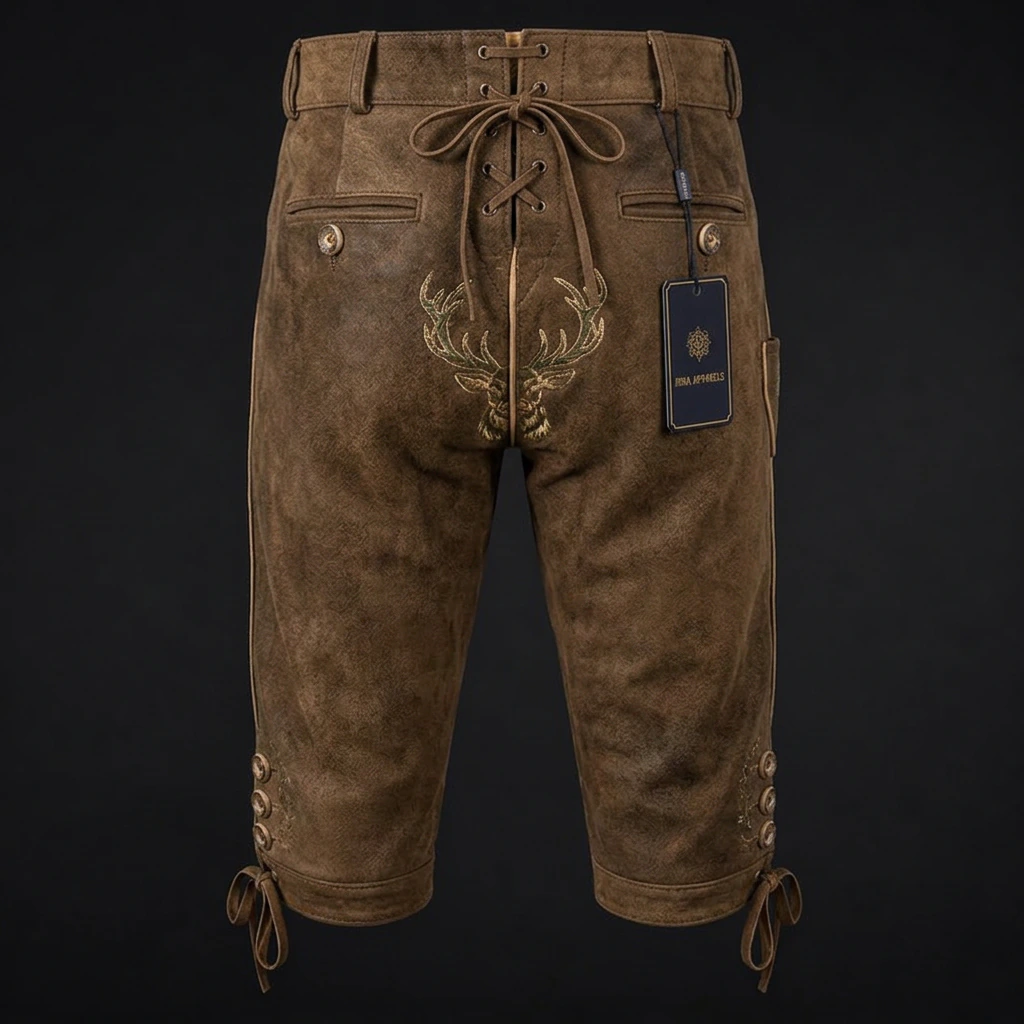 Knee Length Lederhosen, view 5 product style