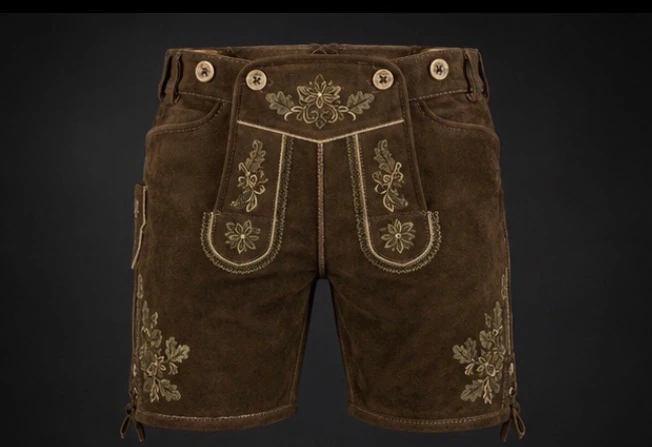 Premium Embroidered Lederhosen, view 1 product style
