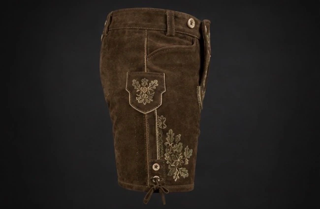 Premium Embroidered Lederhosen, view 3 product style