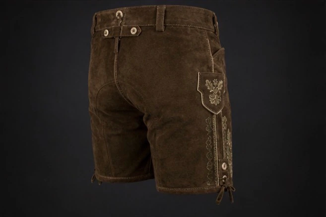 Premium Embroidered Lederhosen, view 4 product style