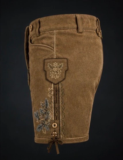 Deer Suede Lederhosen, view 3 product style