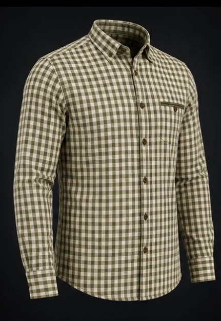 Checked Trachten Shirt, view 2 product style