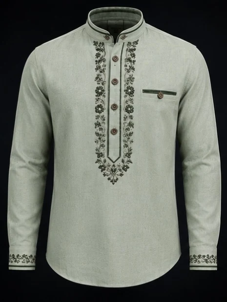 Embroidered Trachten Shirt, view 1 product style