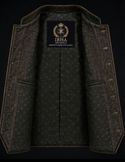 Wool Trachten Vest, view 5 product style