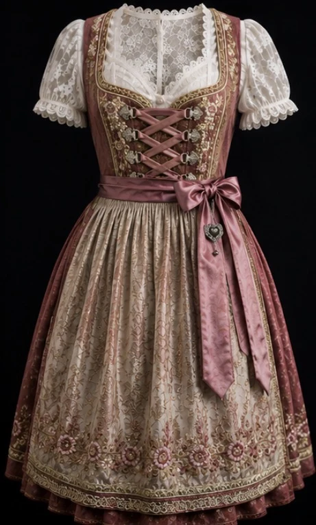 Premium Embroidered Dirndl, view 1 product style