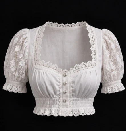 Classic Dirndl Blouse representing Women's Blouses