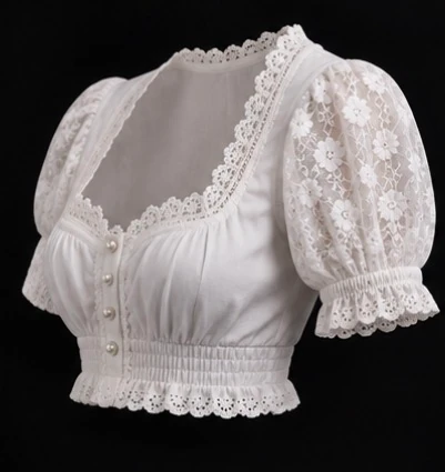 Classic Dirndl Blouse, view 2 product style