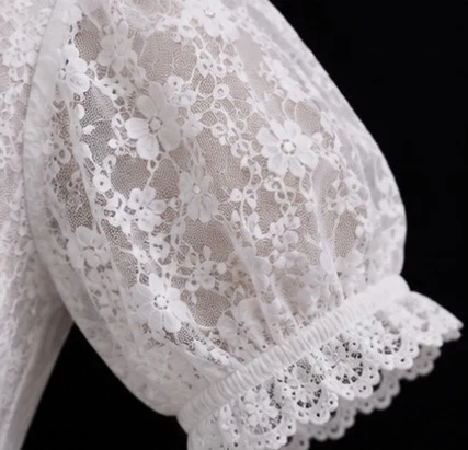 Lace Dirndl Blouse, view 6 product style