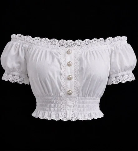 Puff Sleeve Dirndl Blouse, view 1 product style