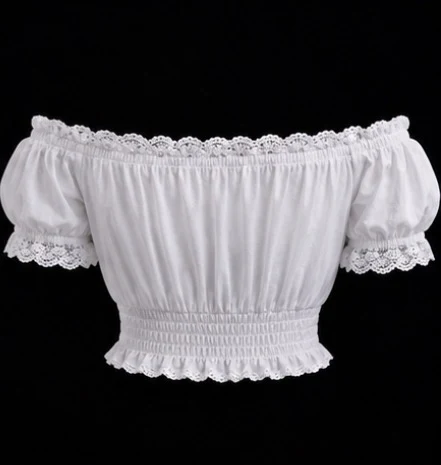 Puff Sleeve Dirndl Blouse, view 3 product style
