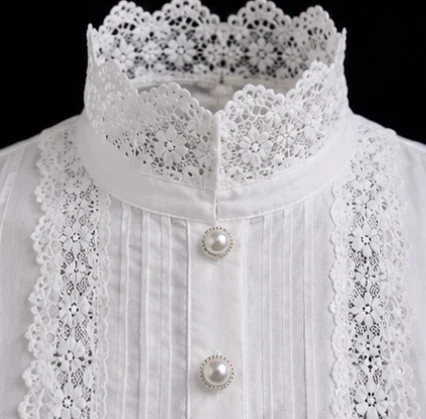 High Neck Dirndl Blouse, view 4 product style