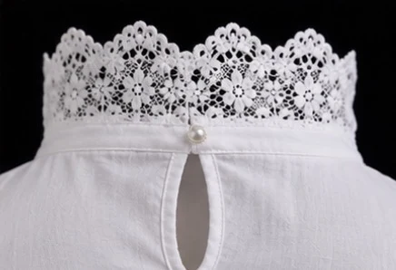 High Neck Dirndl Blouse, view 9 product style