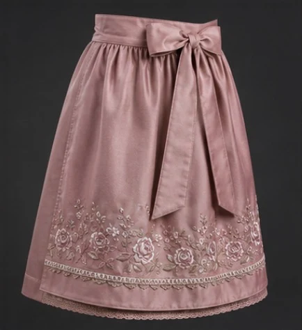 Embroidered Dirndl Apron, view 2 product style