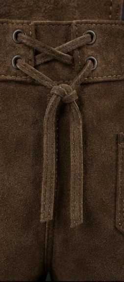 Boys Knee Length Lederhosen, view 7 product style