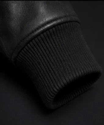 Leather Bomber Jacket, view 11 product style