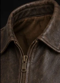 Leather Aviator Jacket, view 7 product style