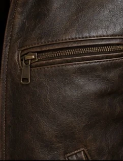 Leather Aviator Jacket, view 8 product style