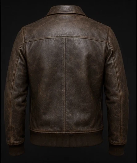 Leather Aviator Jacket, view 3 product style