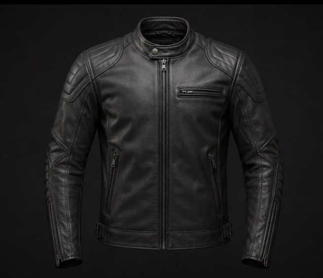 Leather Motorcycle Jacket, view 1 product style