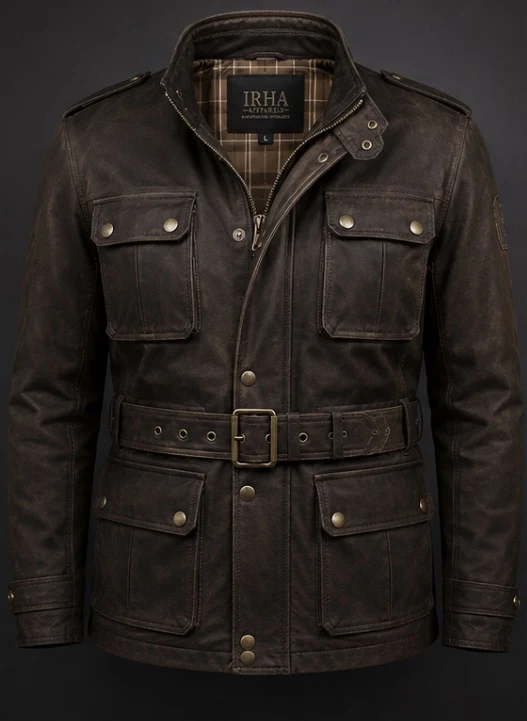 Leather Field Jacket, view 1 product style