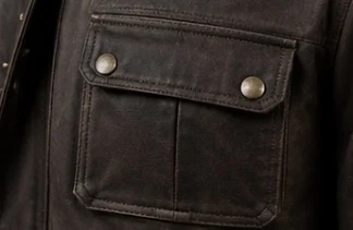 Leather Field Jacket, view 4 product style