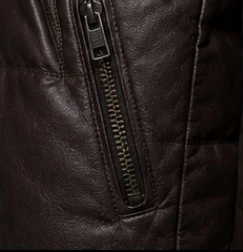 Leather Puffer Jacket, view 8 product style