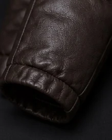 Leather Puffer Jacket, view 9 product style