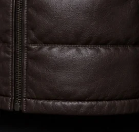 Leather Puffer Jacket, view 10 product style