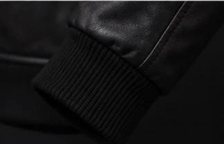 Leather Hoodie, view 5 product style
