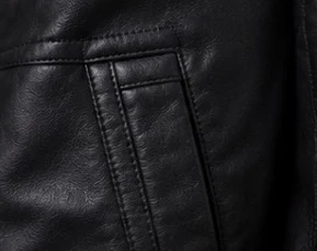 Leather Hoodie, view 7 product style