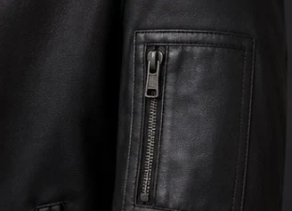 Leather Hoodie, view 4 product style