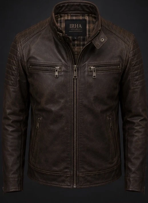 Classic Leather Coat, view 1 product style