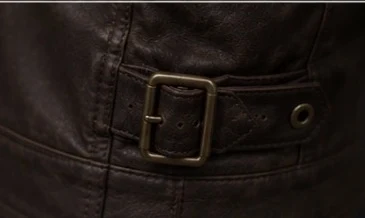 Classic Leather Coat, view 4 product style