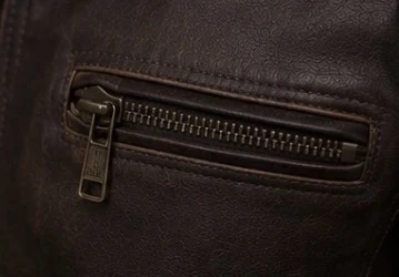 Classic Leather Coat, view 3 product style