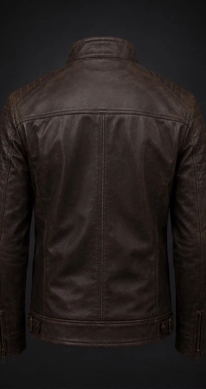 Classic Leather Coat, view 2 product style