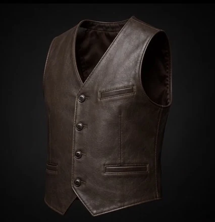 Leather Vest representing Men's Vests & Waistcoats