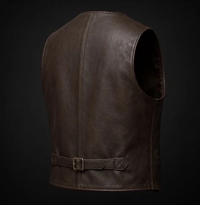 Leather Vest, view 4 product style
