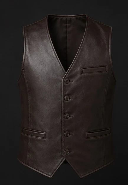 Leather Waistcoat, view 1 product style