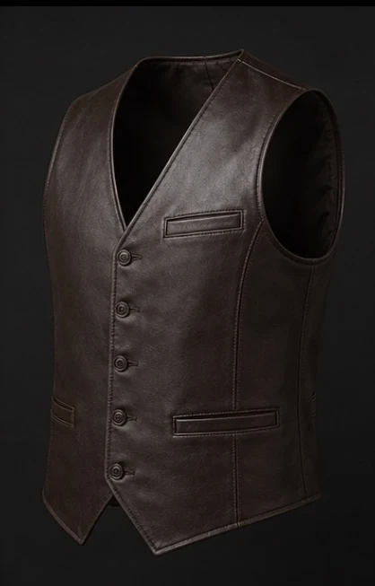 Leather Waistcoat, view 2 product style
