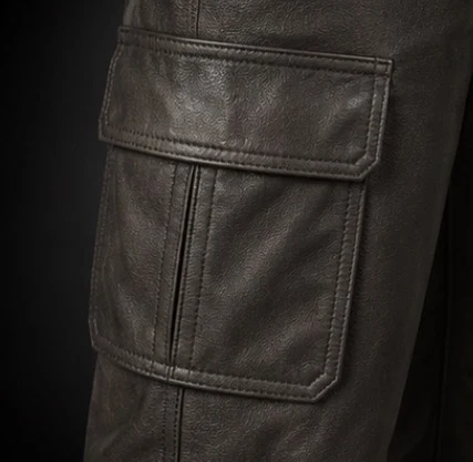 Leather Cargo Pants, view 6 product style