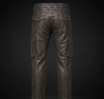 Leather Cargo Pants, view 4 product style