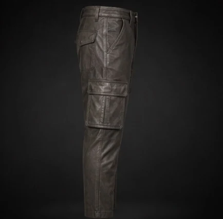 Leather Cargo Pants, view 3 product style