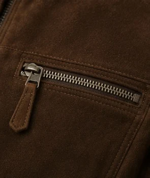 Suede Leather Jacket, view 5 product style