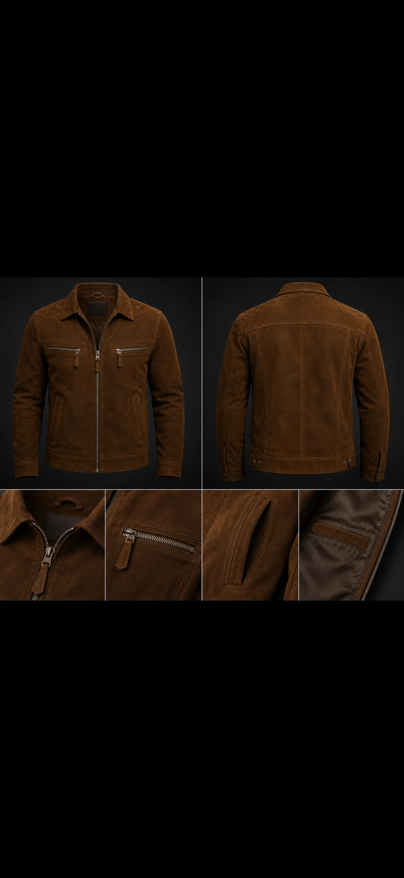 Suede Leather Jacket, view 1 product style