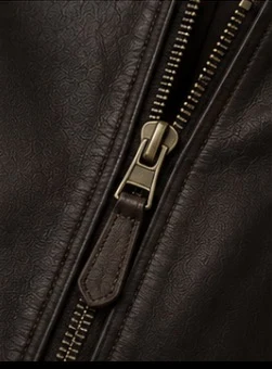 Women's Leather Bomber Jacket, view 5