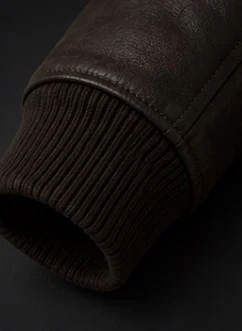 Women's Leather Bomber Jacket, view 6