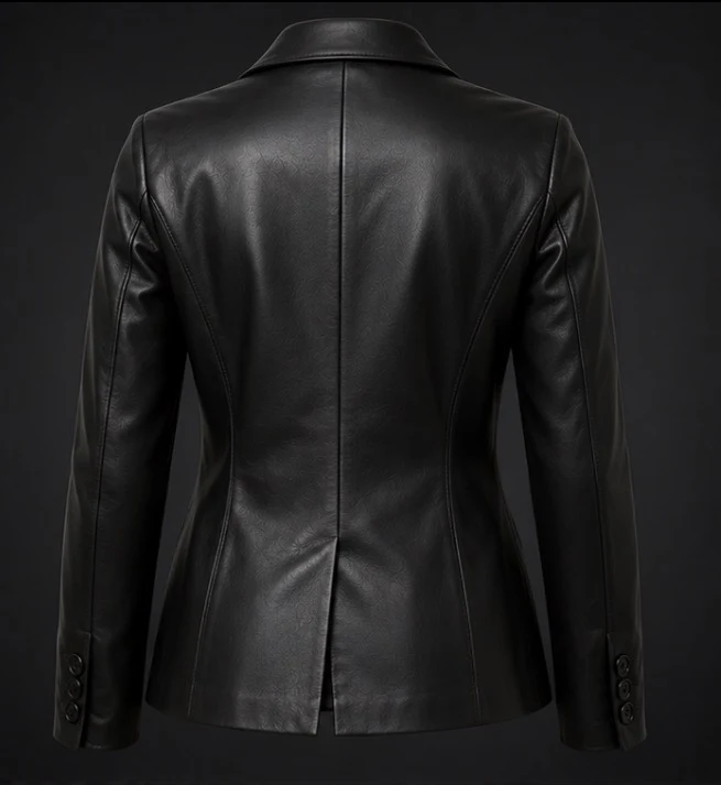 Women's Leather Blazer, view 3