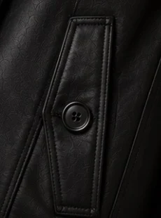 Women's Leather Trench Coat, view 6