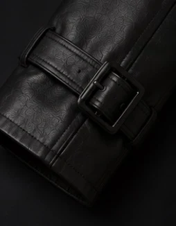 Women's Leather Trench Coat, view 7